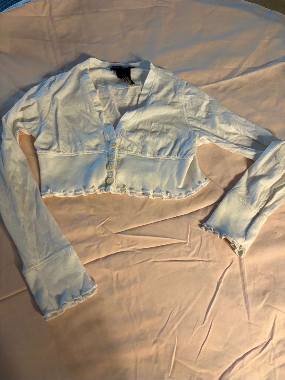 Ralph Lauren White Crewneck Short-Sleeve Tee